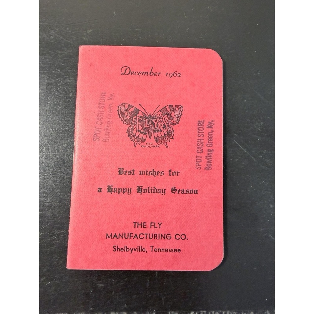 Vintage 1962 Holiday Booklet From The Fly Co. Manufacturing Co. Shelbyville, TN